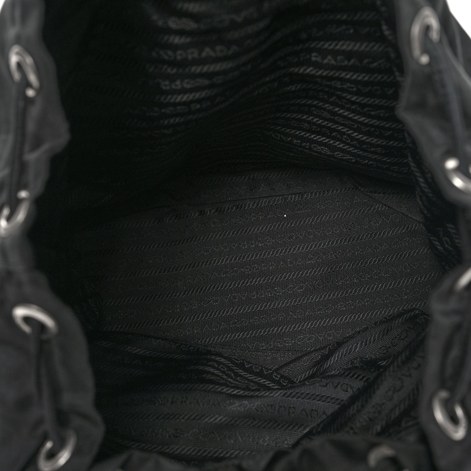 Prada Nylon Vela Medium Backpack Black 5 of 11