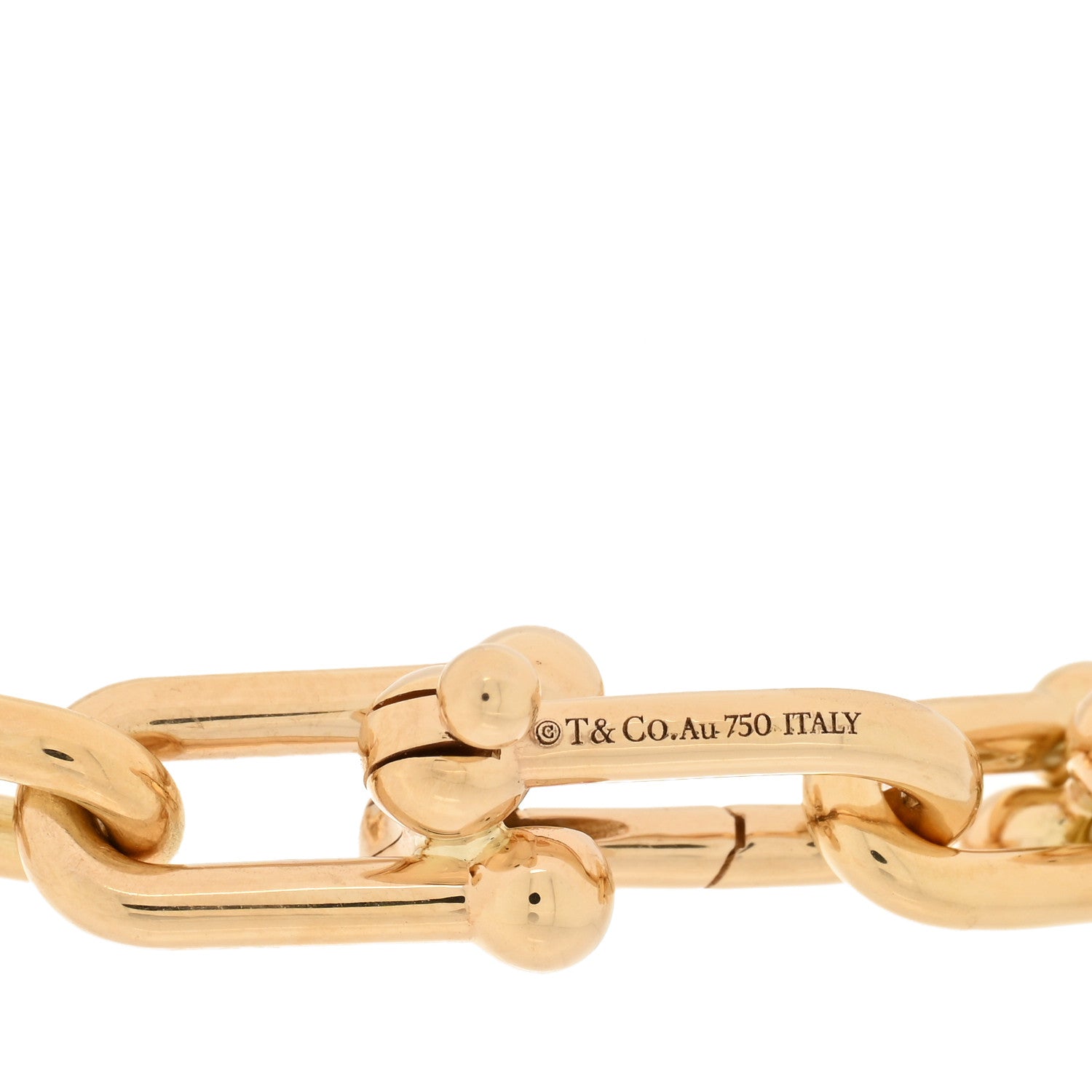 Tiffany 18K Yellow Gold Medium HardWear Link Bracelet 3 of 4