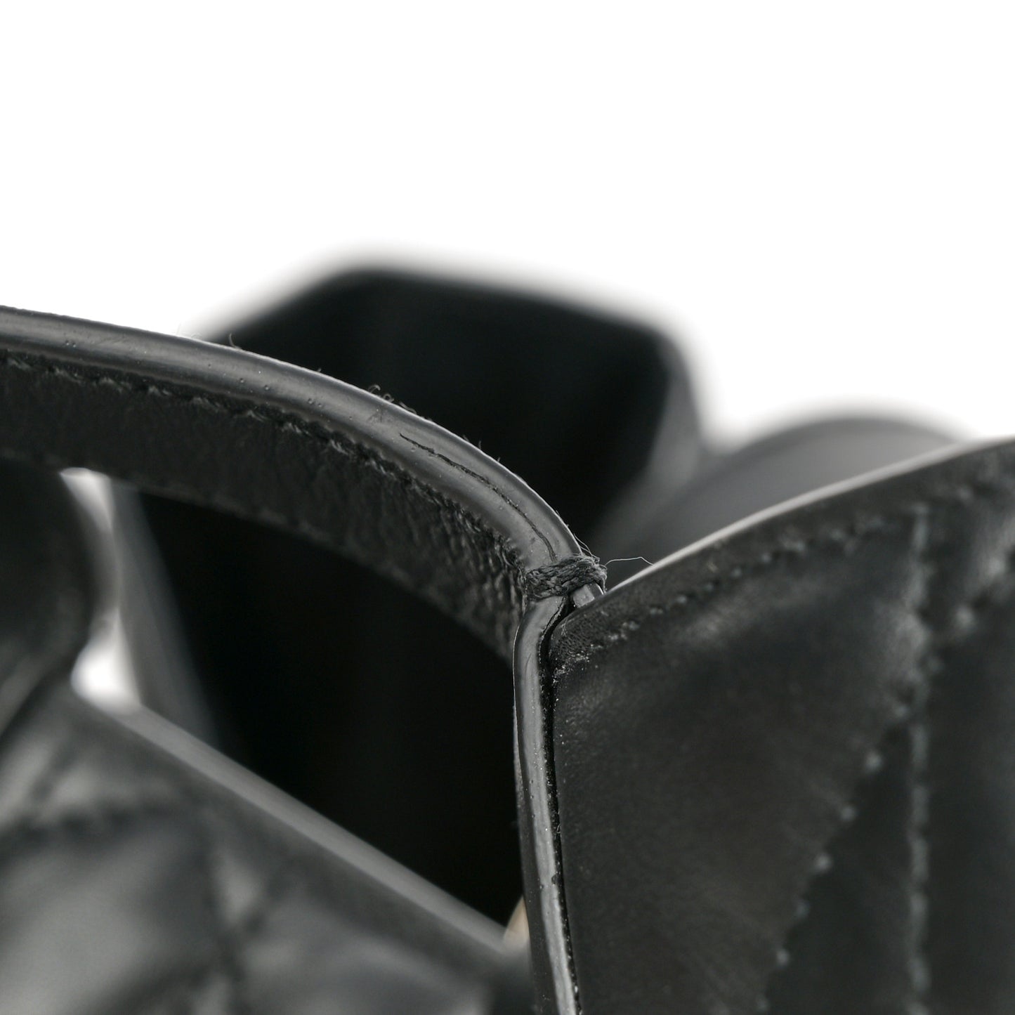 Calfskin Macrocannage Large Toujours Black