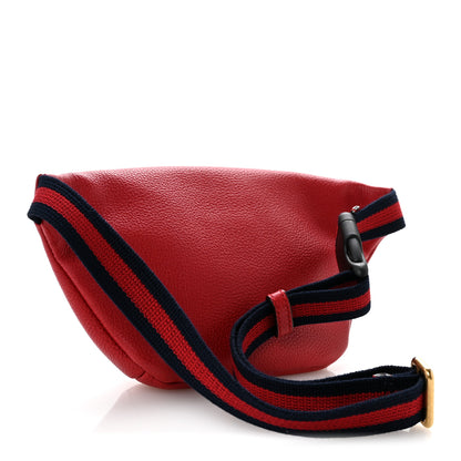 Gucci Grained Calfskin Small Logo Belt Bag Hibiscus Red 3 of 11