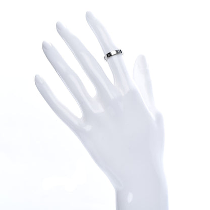 Cartier 18K White Gold 3.5mm LOVE Wedding Band Ring 47 4 2 of 7