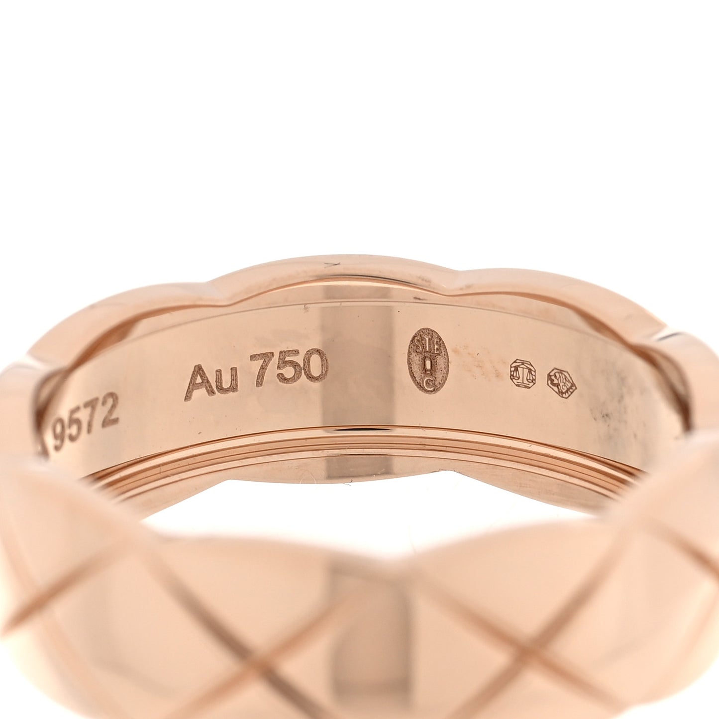 18K Beige Gold Small Coco Crush Ring 56 7.5