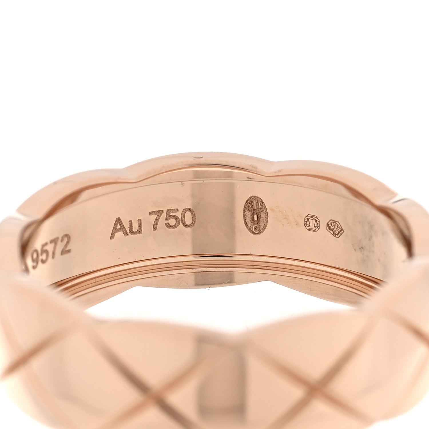 Chanel 18K Beige Gold Small Coco Crush Ring 56 7.5 5 of 5