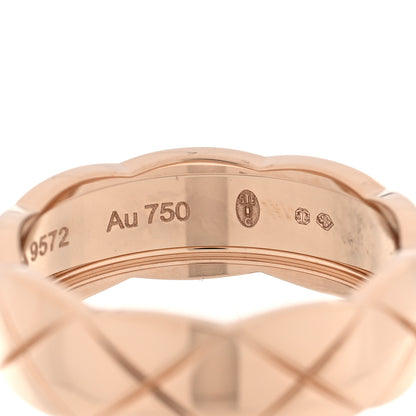 Chanel 18K Beige Gold Small Coco Crush Ring 56 7.5 5 of 5