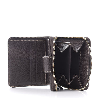 Gucci Crystal Monogram Dollar Calfskin Zip Around French Wallet Beige Ebony Testa di Moro 5 of 7