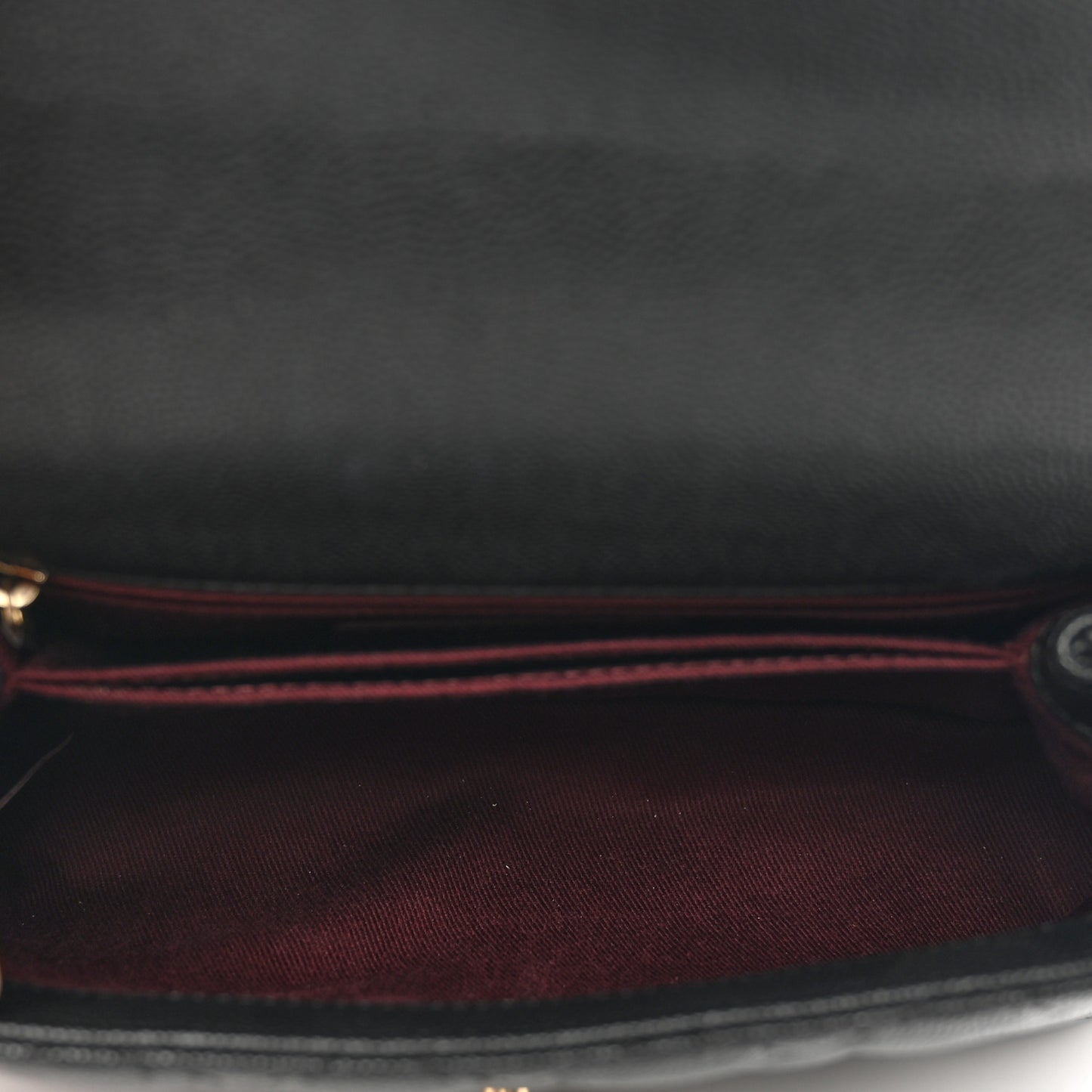 Caviar Quilted Mini Coco Handle Flap Black