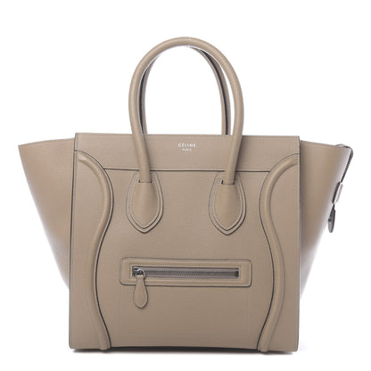 Celine Drummed Calfskin Mini Luggage Dune 1 of 8