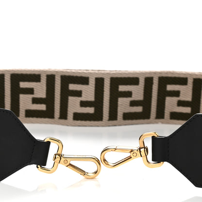 Fendi Ribbon Vitello Century FF 1974 Adjustable Strap You Nuvola Verde Black 5 of 5