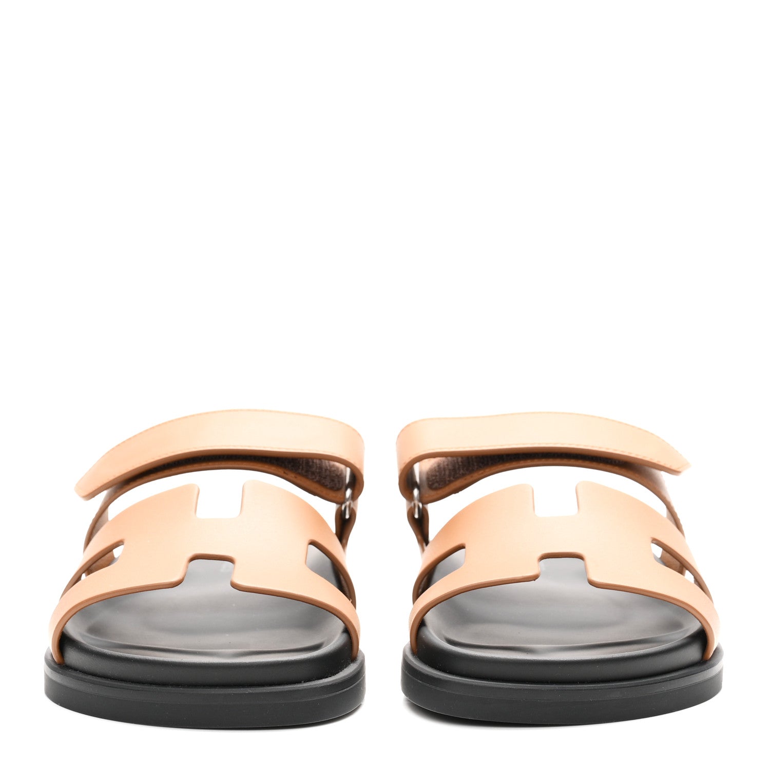 Hermes Calfskin Womens Chypre Sandals 36.5 Natural 3 of 10