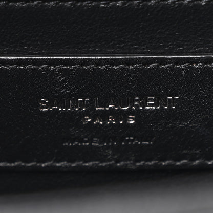 Saint Laurent Grain De Poudre Medium Classic Monogram Monochrome Kate Satchel Black 6 of 10
