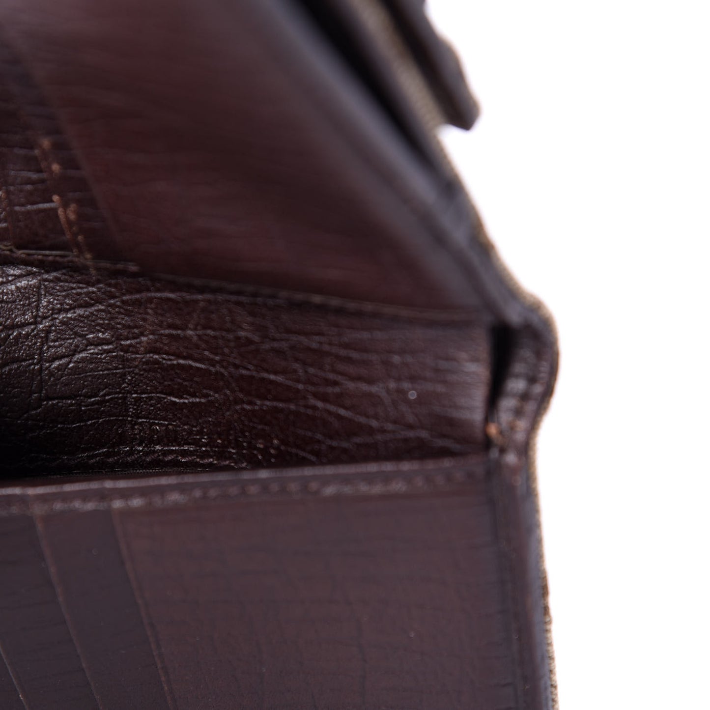 Monogram Web Hasler French Flap Wallet Brown