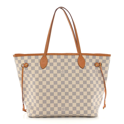 Louis Vuitton Damier Azur Neo Neverfull MM Rose Ballerine 1 of 14
