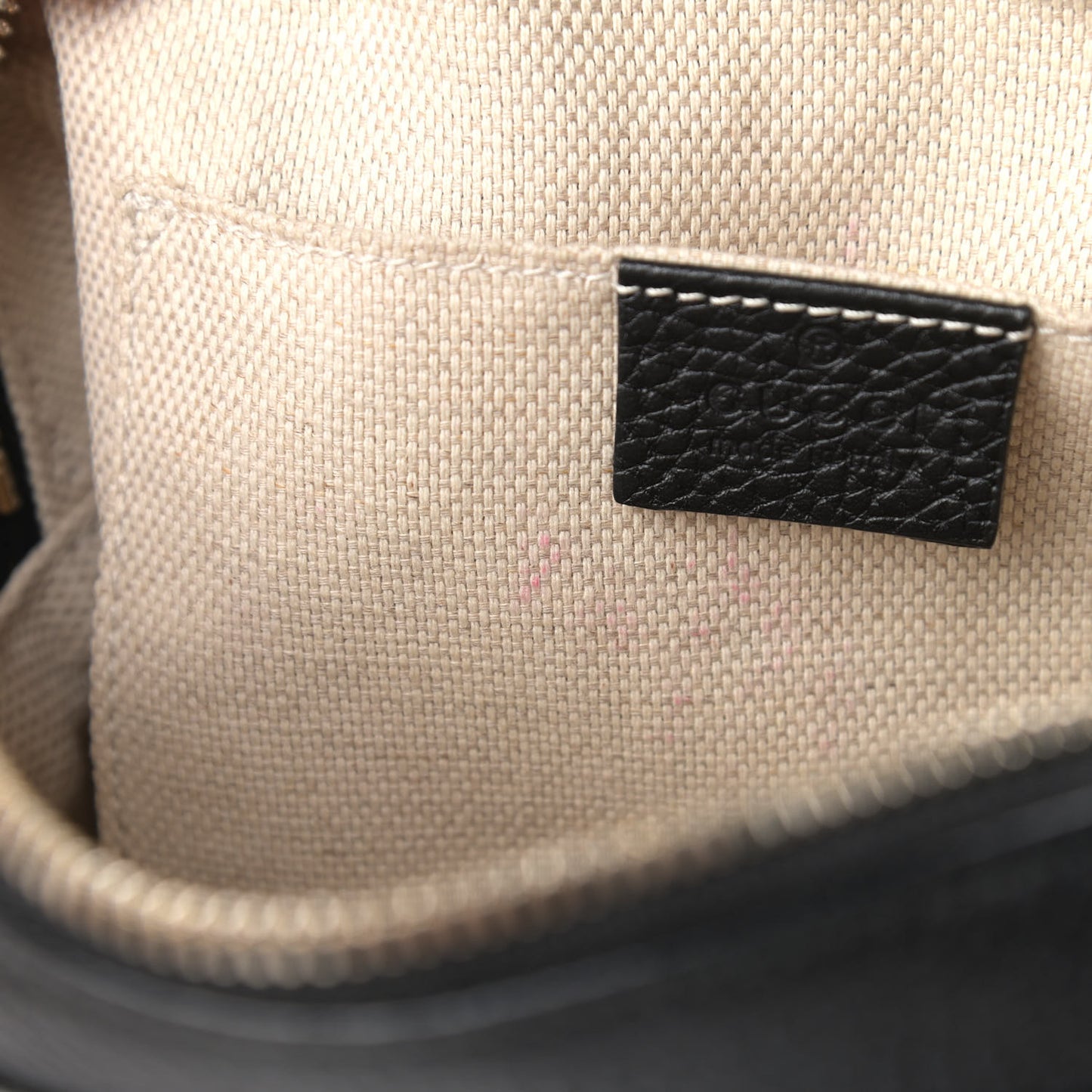 Pebbled Calfskin Small Soho Disco Bag Black
