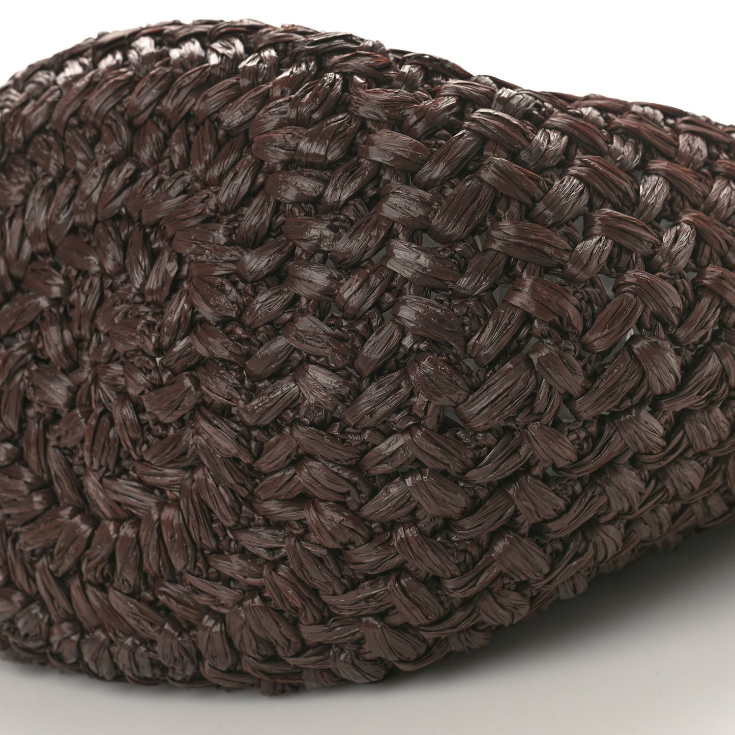 Raffia Estelle Tote Bag Brown