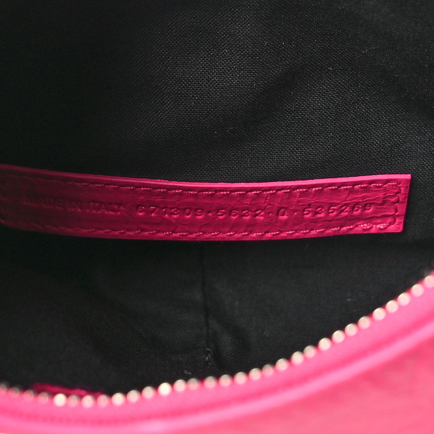 Balenciaga Extra Supple Calfskin Crocodile Embossed XS Le Cagole Shoulder Bag Lipstick Pink 7 of 10