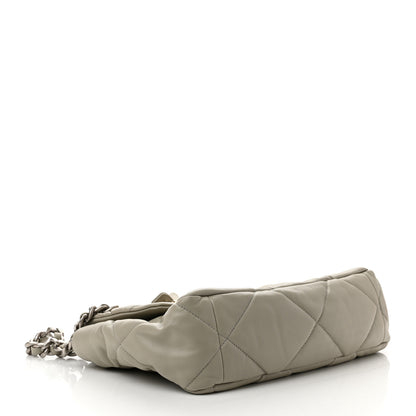 Chanel Lambskin Quilted Large Chanel 19 Flap Grey 4 of 10