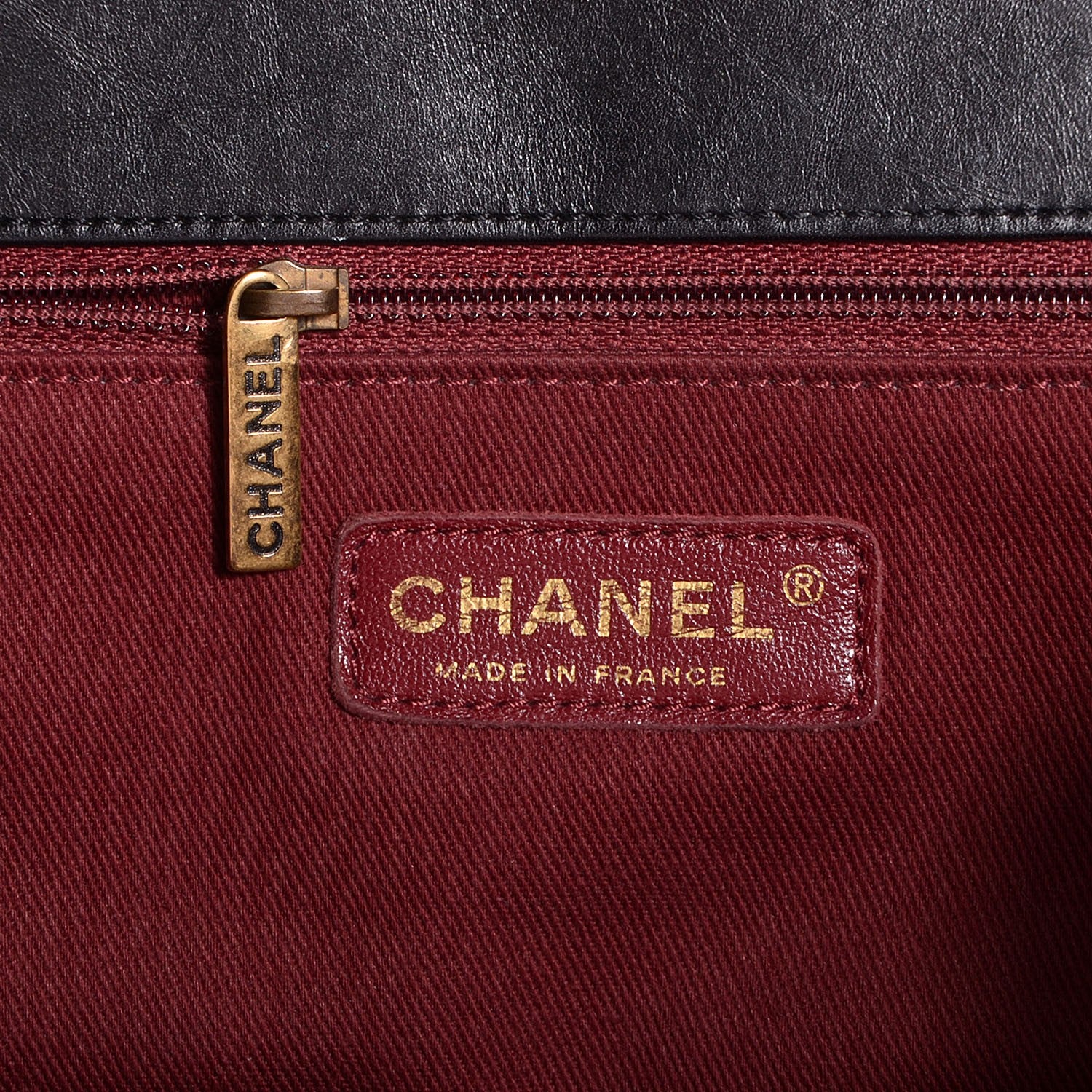 Chanel Aged Calfskin Quilted Large Pondichery Flap Black 7 of 8