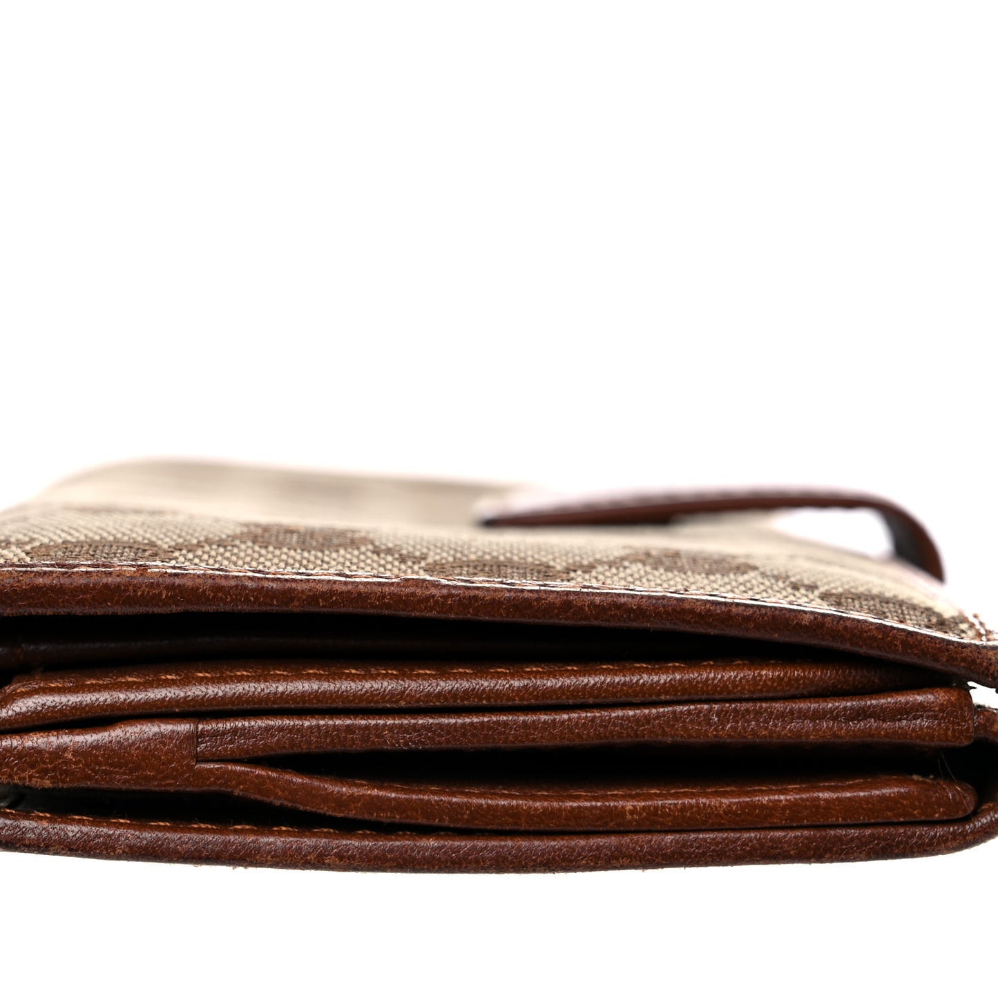 Monogram New Britt Continental Snap Wallet Dark Brown