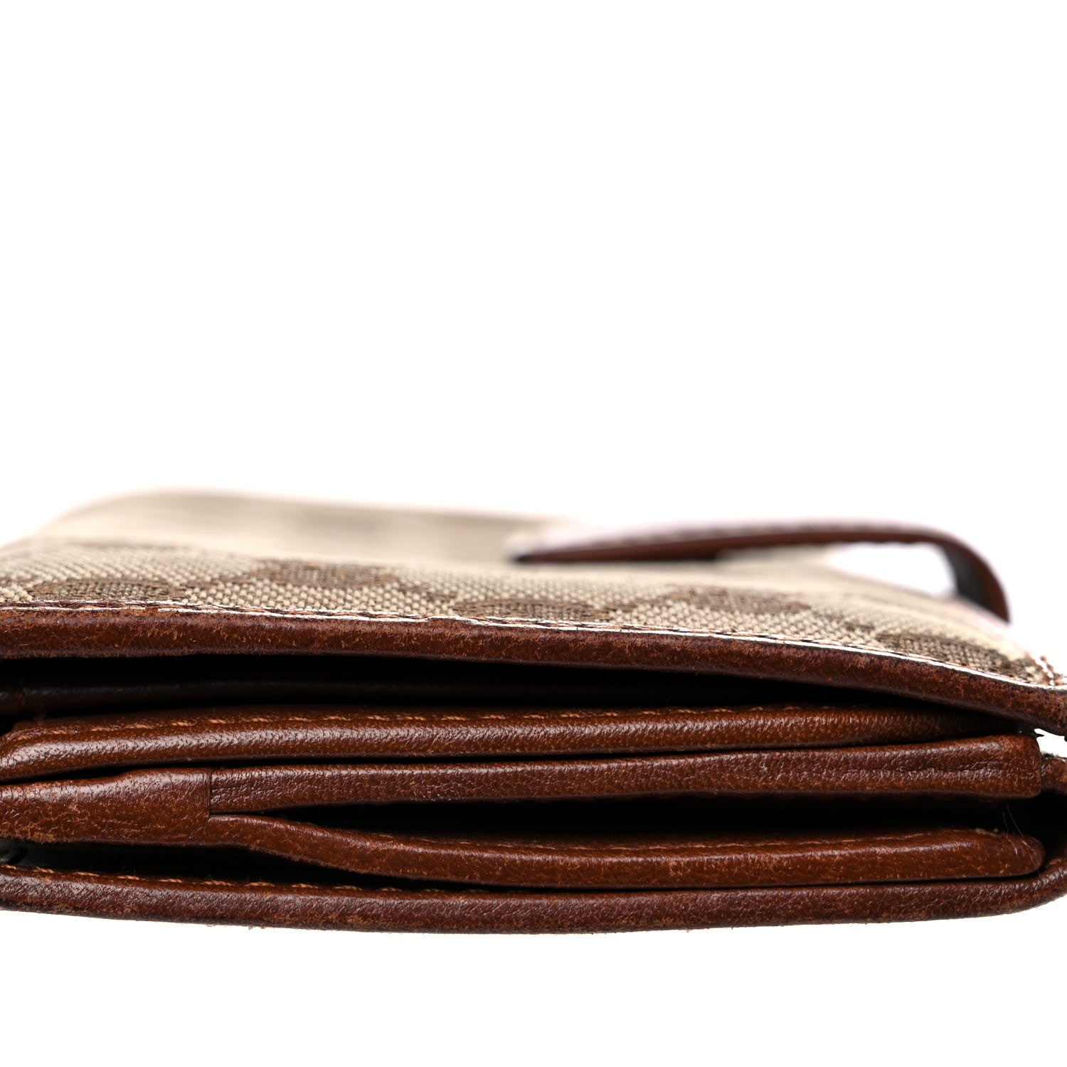 Gucci Monogram New Britt Continental Snap Wallet Dark Brown 18 of 23