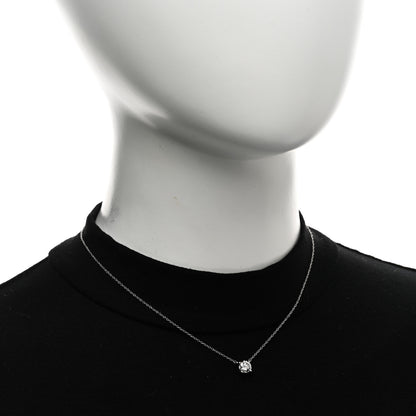 Tiffany Platinum Diamond .80ct Solitaire Pendant Necklace 2 of 5