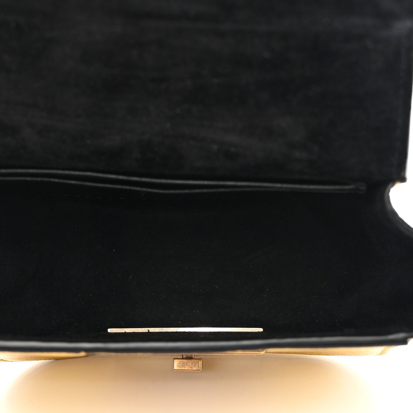 Metallic Grained Calfskin Mini Betty Satchel Gold