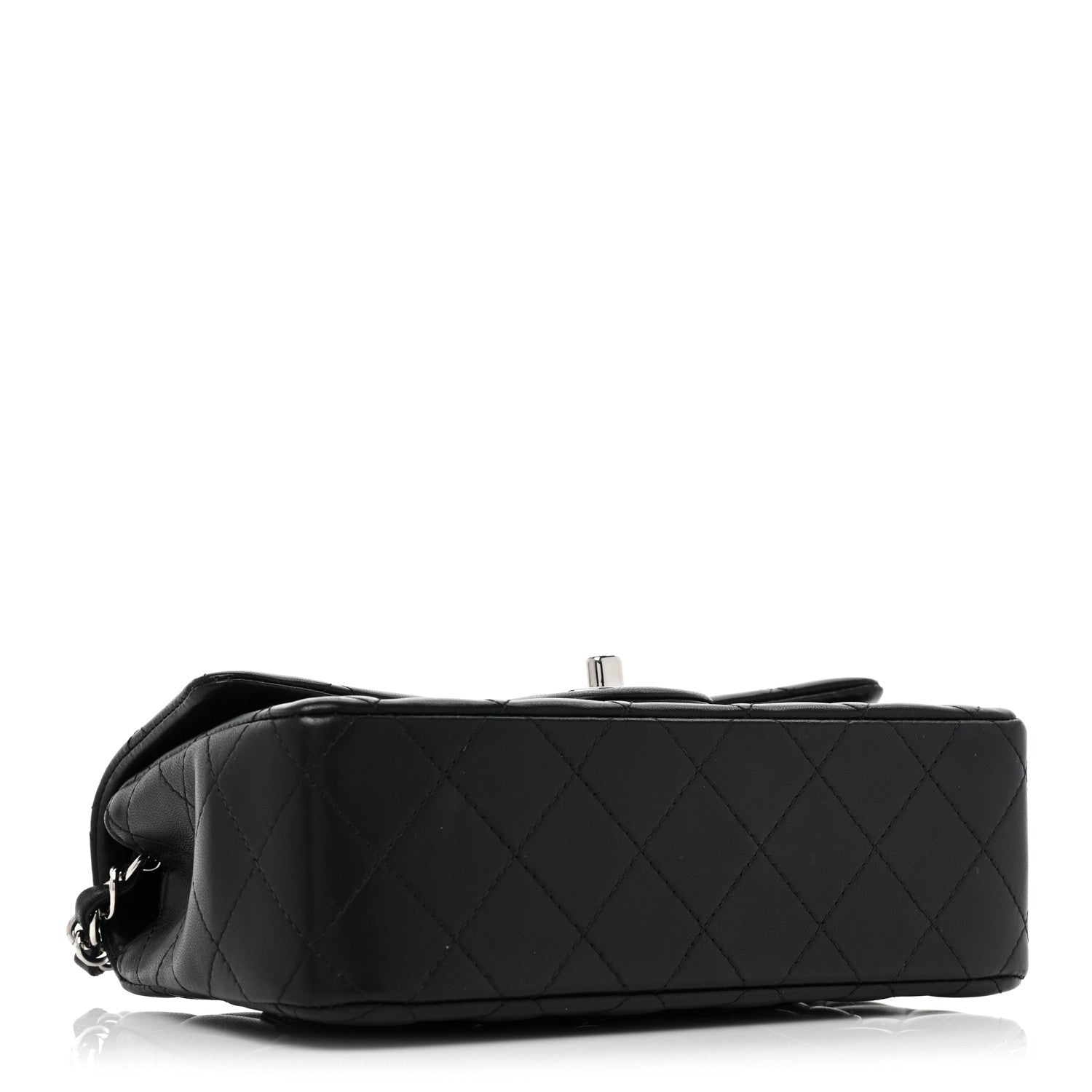 Chanel Lambskin Quilted Mini Rectangular Flap Black 4 of 19