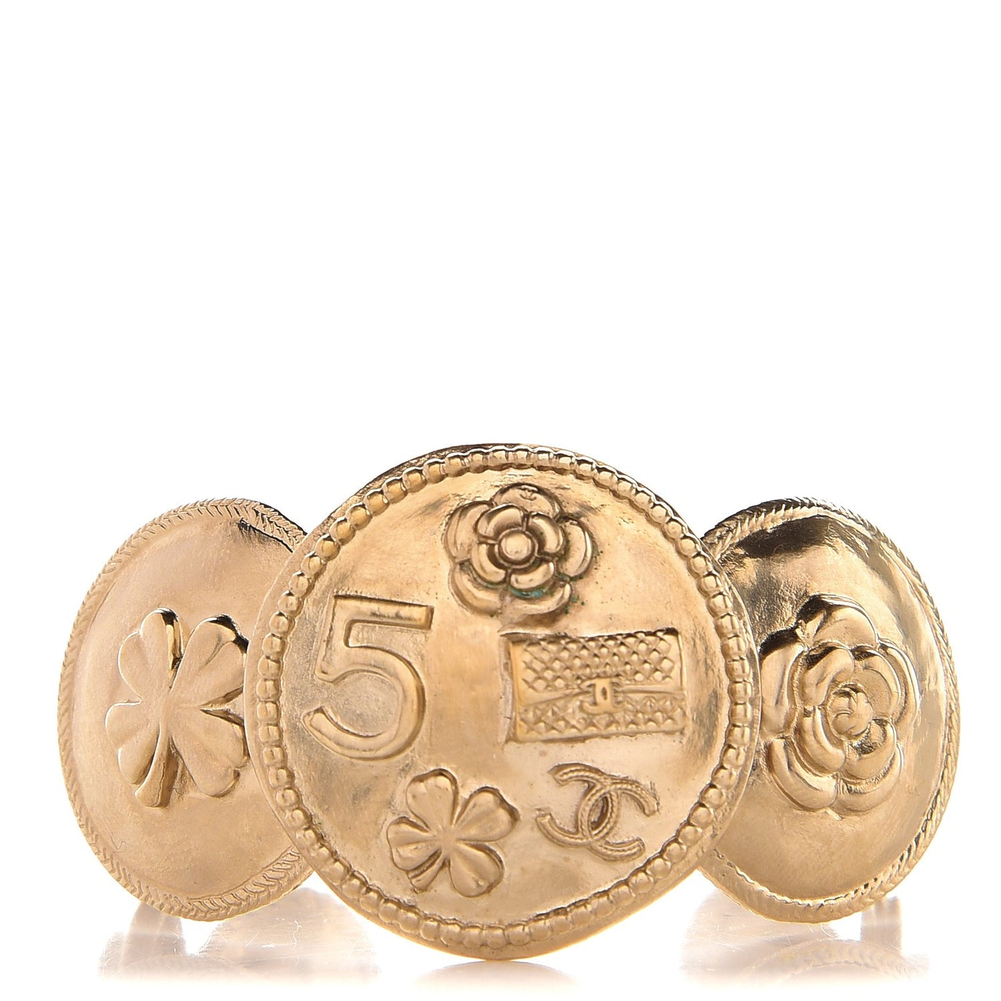 Medallion Precious Symbols Cuff Gold