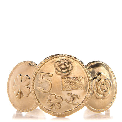 Chanel Medallion Precious Symbols Cuff Gold 1 of 4