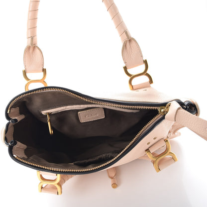 Chloe Calfskin Braided Medium Marcie Satchel Nude Pink 5 of 12