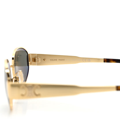 Celine Metal Triomphe 01 Sunglasses CL40235U Gold Green 5 of 6