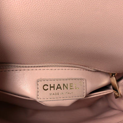 Chanel Caviar Quilted Mini Coco Handle Flap Light Pink 10 of 21