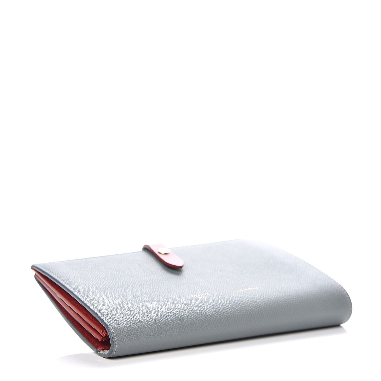 Grained Calfskin Large Multifunction Strap Wallet Storm