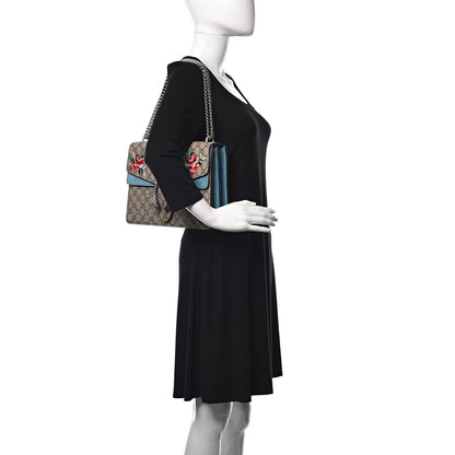 Gucci GG Supreme Monogram Angry Cat Embroidered Medium Dionysus Shoulder Bag Beige Ultramarine 2 of 11