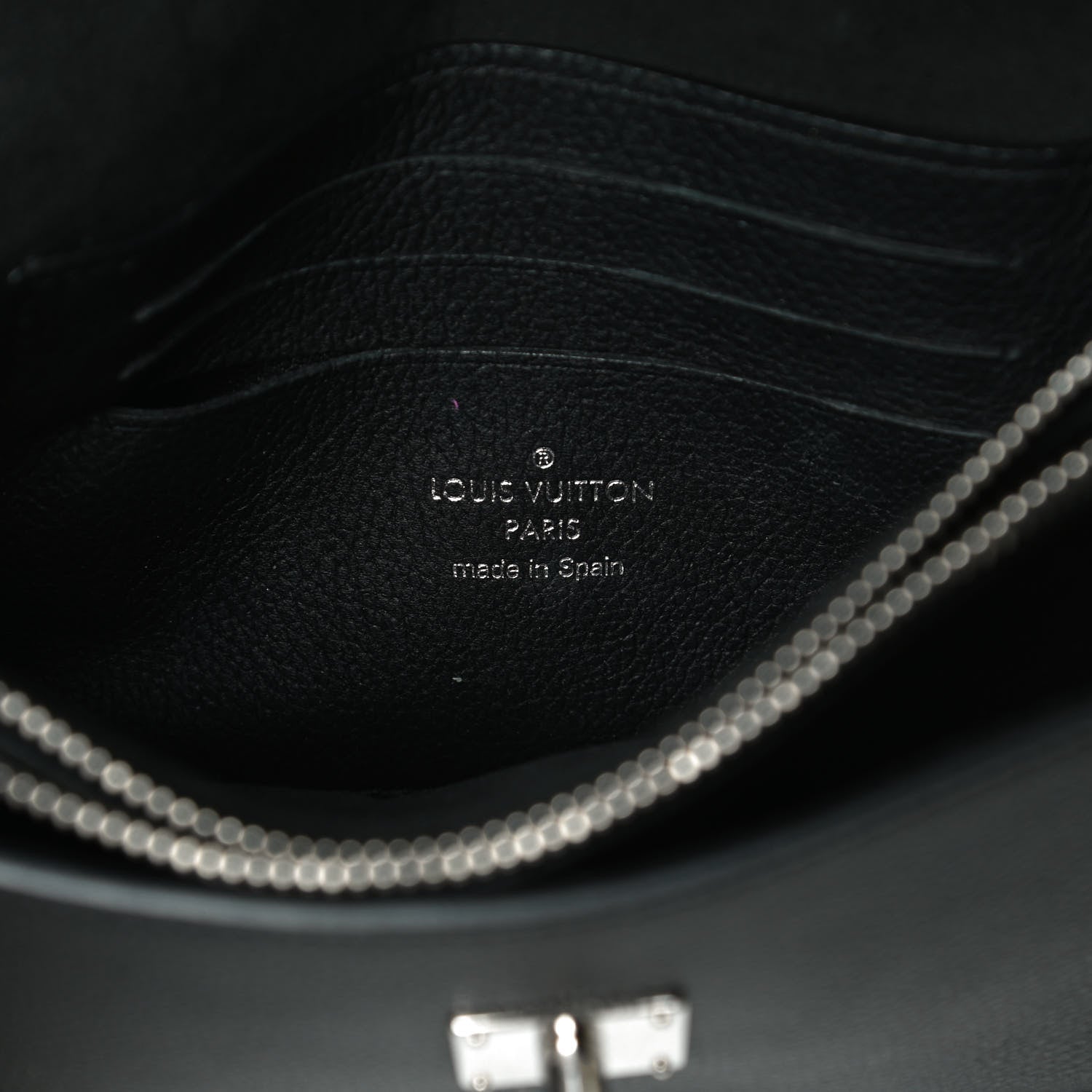 Louis Vuitton Soft Calfskin My Lockme Chain Pochette Black 6 of 12