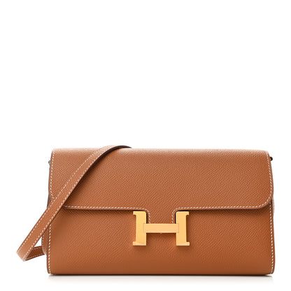 Hermes Epsom Constance Long Wallet To Go Gold 1 of 11