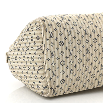 Louis Vuitton Mini Lin Croisette Speedy 30 Blue 8 of 10