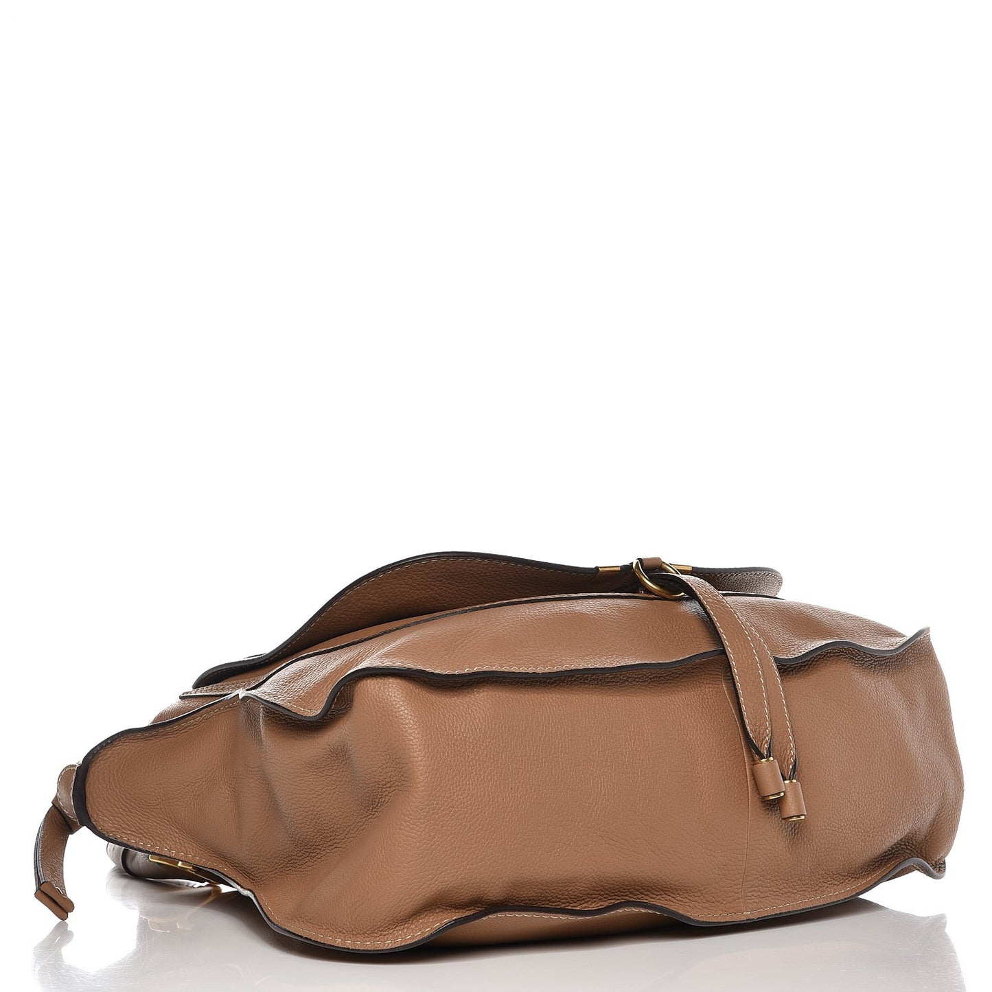 Calfskin Large Marcie Satchel Nut
