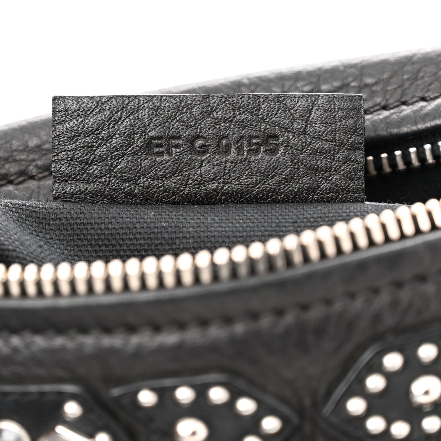 Calfskin Studded Small Pandora Black