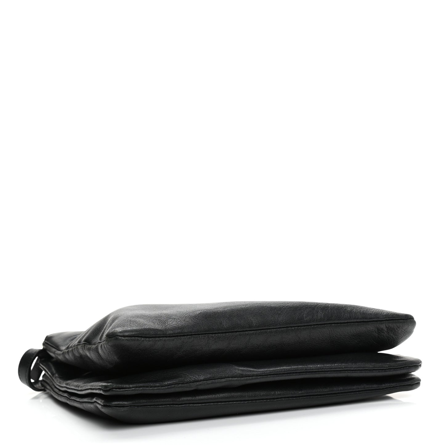 Lambskin Large Trio Crossbody Bag Black