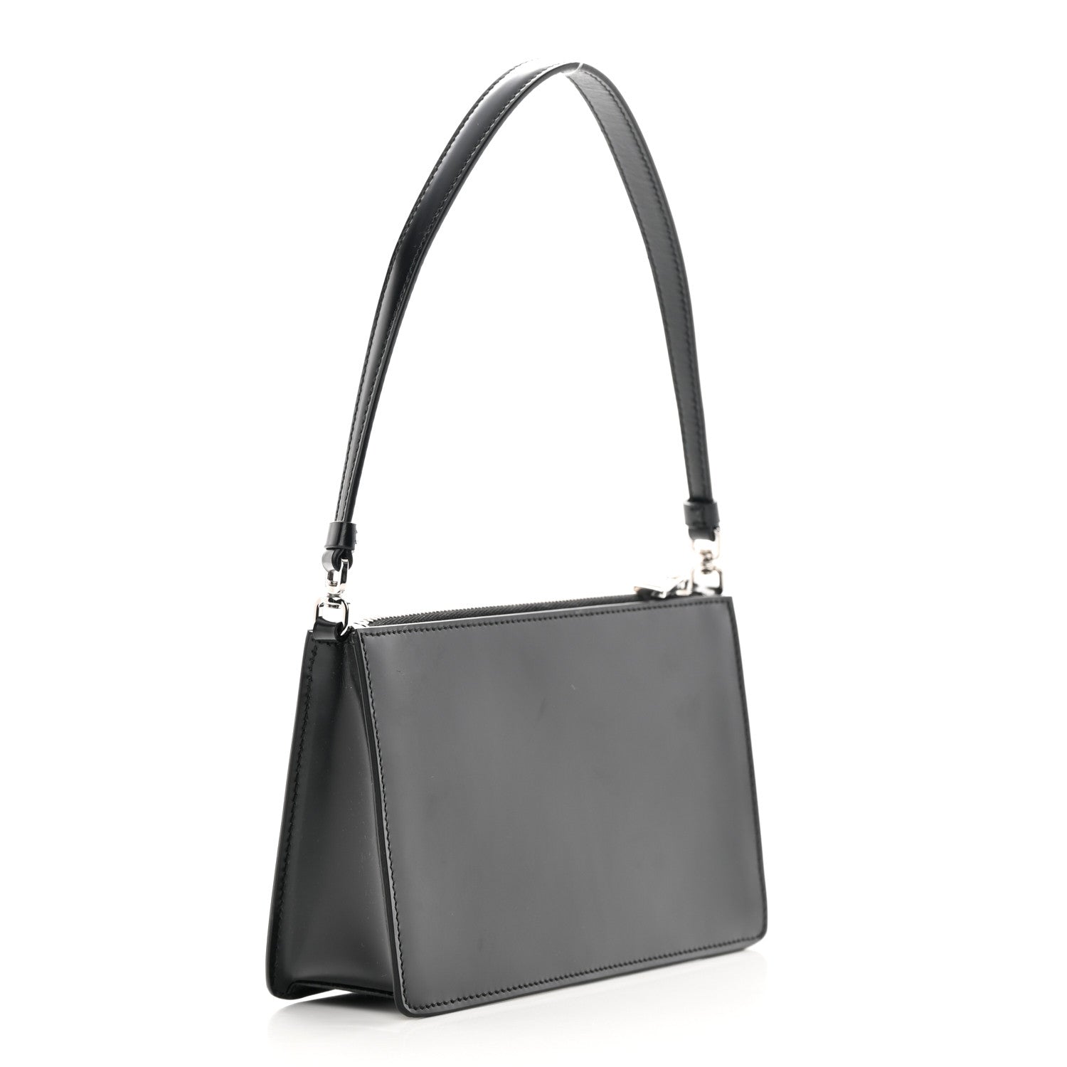 Prada Spazzolato Mini Shoulder Bag Black 3 of 11