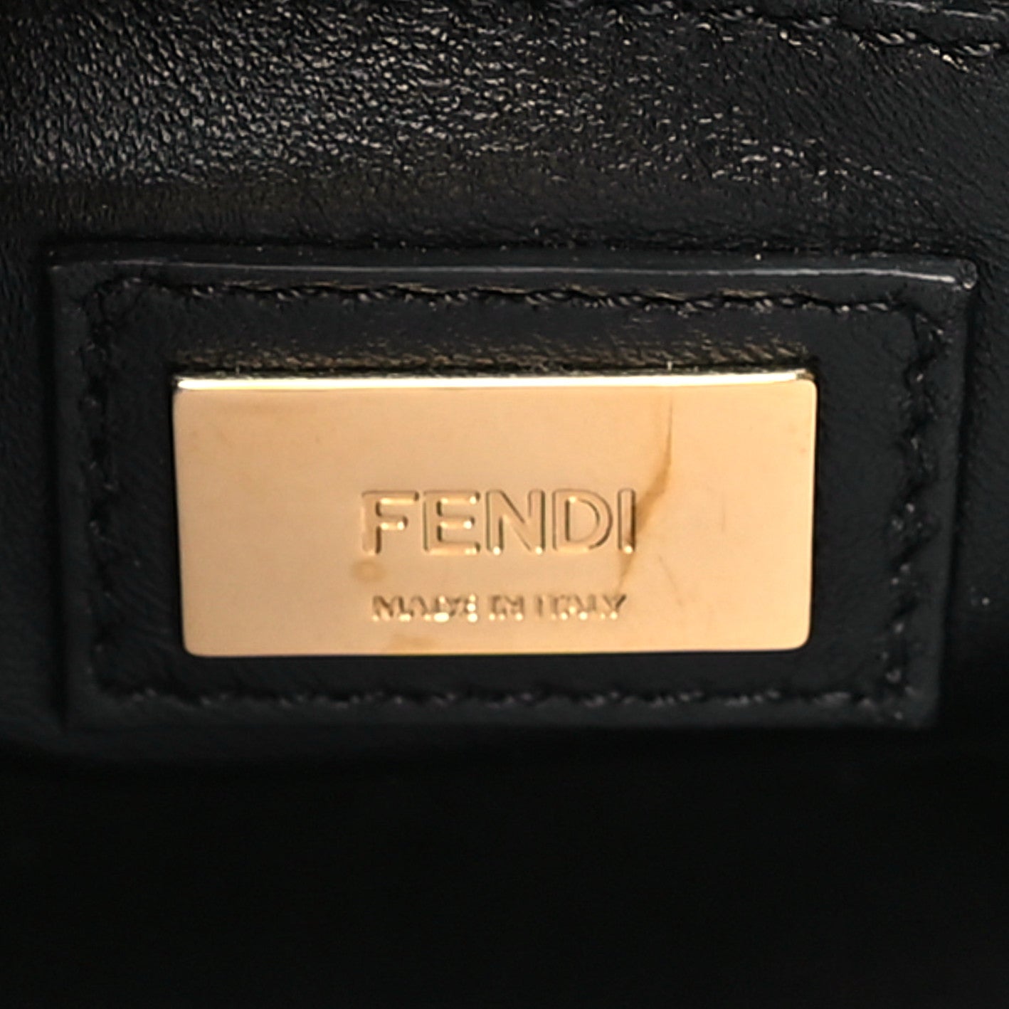 Vitello Seta Shiny Nappa Scalloped Studded Mini Peekaboo Iconic Satchel Black