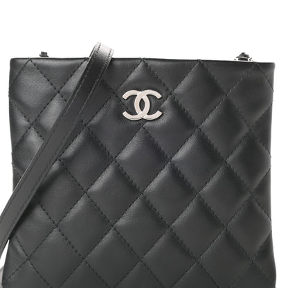 Chanel Lambskin Quilted Crossbody Bag Black 9 of 11