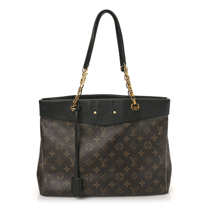 Louis Vuitton Monogram Pallas Shopper Black 1 of 11