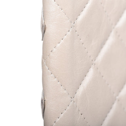 Chanel Aged Calfskin Quilted Cambon Quilted Yen Wallet Pearl 18 of 19