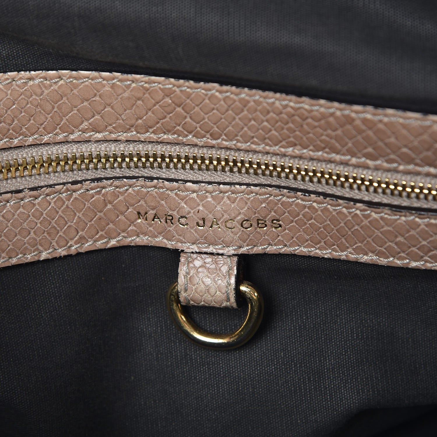 Marc Jacobs Python Effect Quilted Stardust Rio Satchel Beige 7 of 19