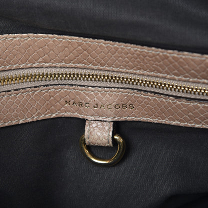 Marc Jacobs Python Effect Quilted Stardust Rio Satchel Beige 7 of 19