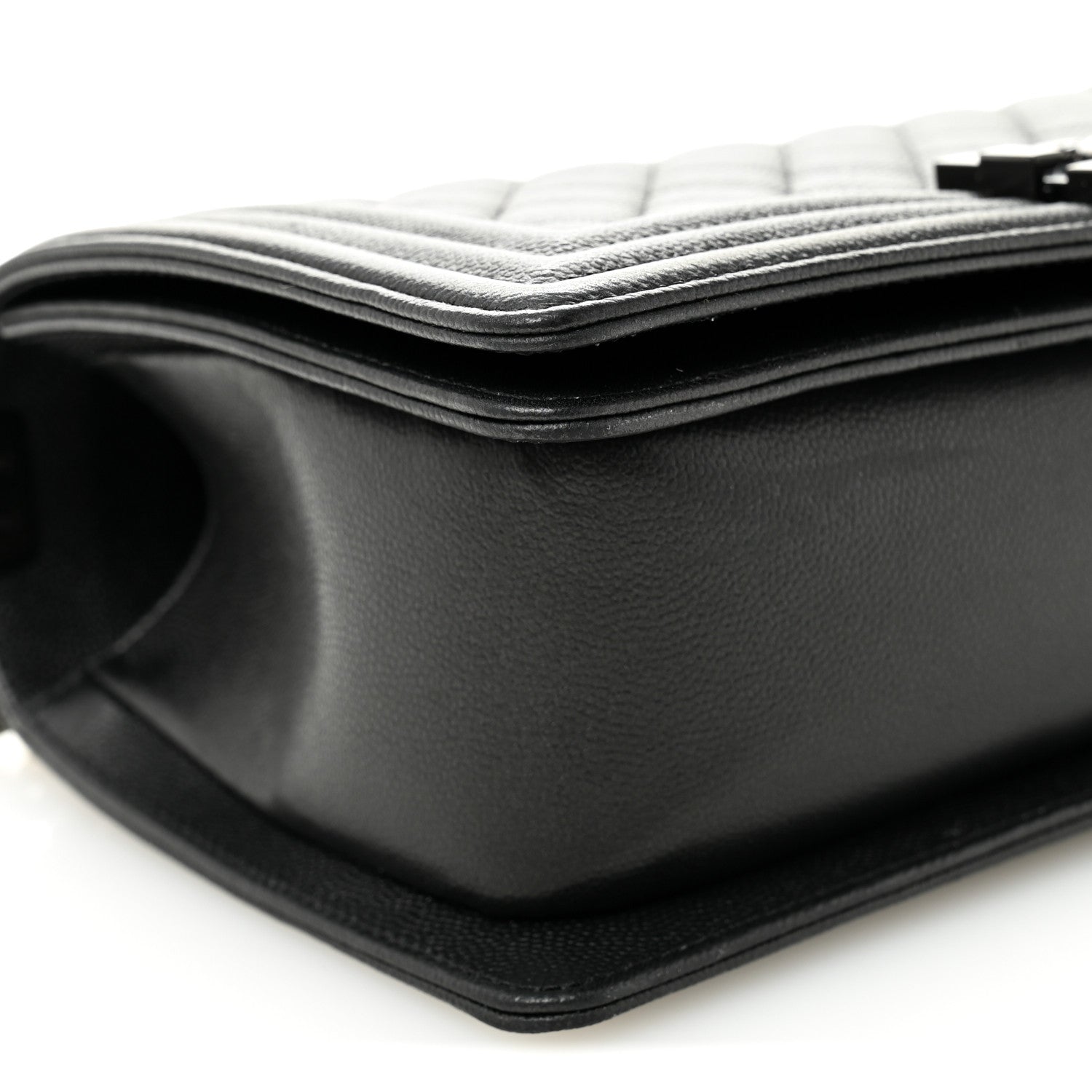 Chanel Caviar Quilted Medium Boy Flap So Black 9 of 10