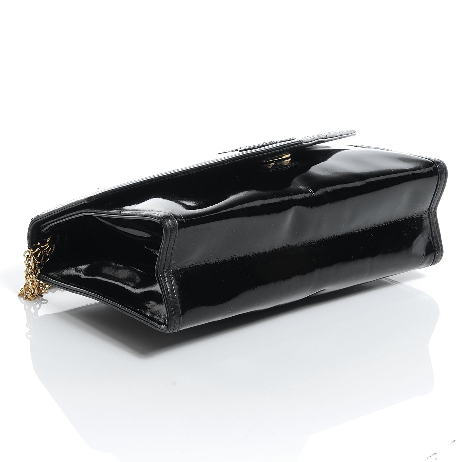 Chanel Patent Envelope Flap Bag Black 4 of 8