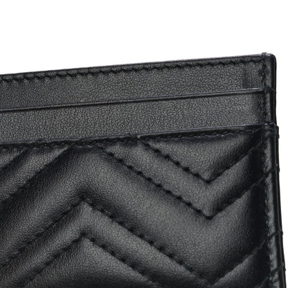 Gucci Calfskin Matelasse GG Marmont Card Holder Black 10 of 11