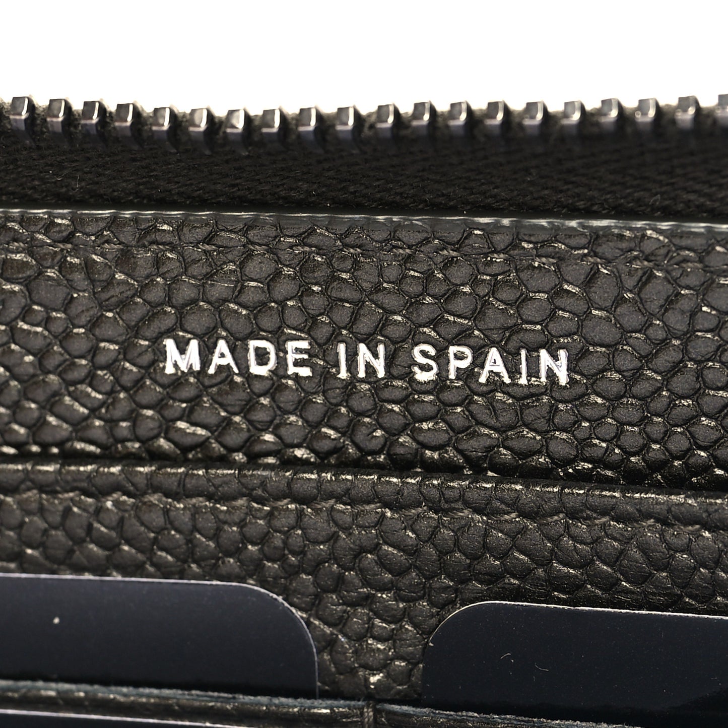 Caviar Quilted Large Gusset Zip Around Wallet Dark Charcoal